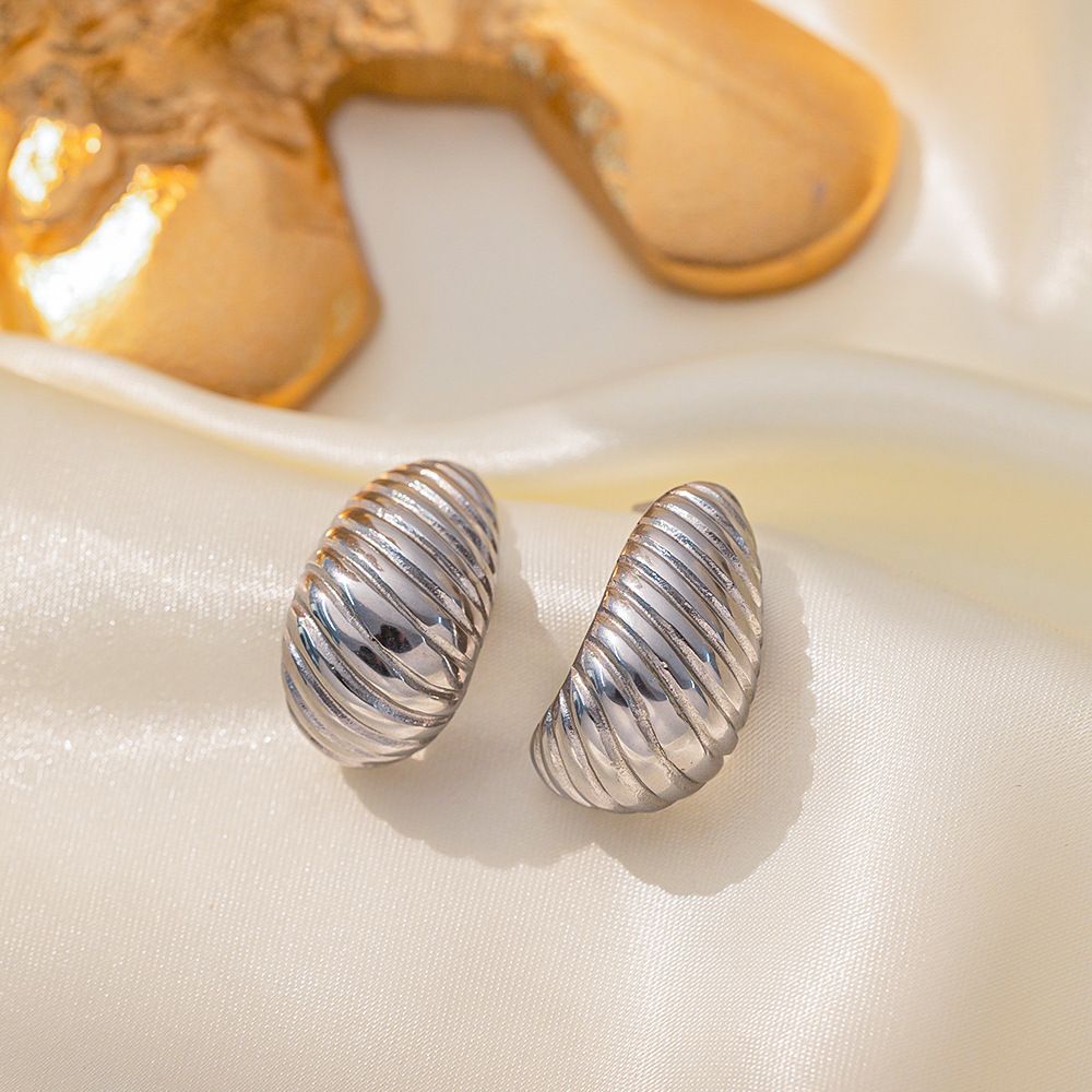 MYKI Anti-Tarnish Shell Drop Earrings (MKERCH985-SSYI)