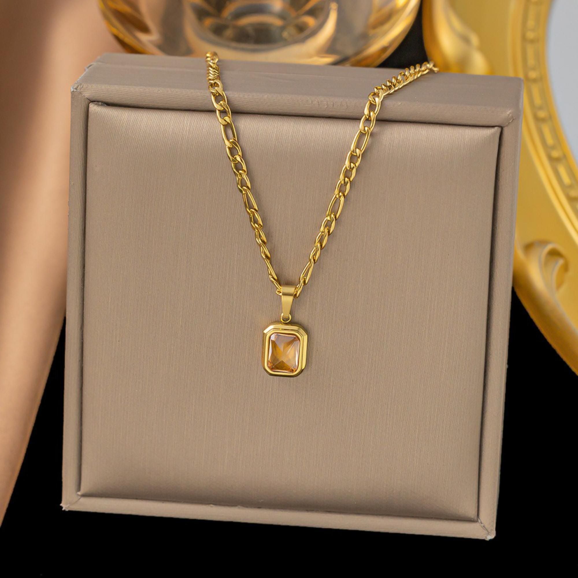 MYKI Pretty Stainless Steel Pendant (MK710G-PINK-SSYI)