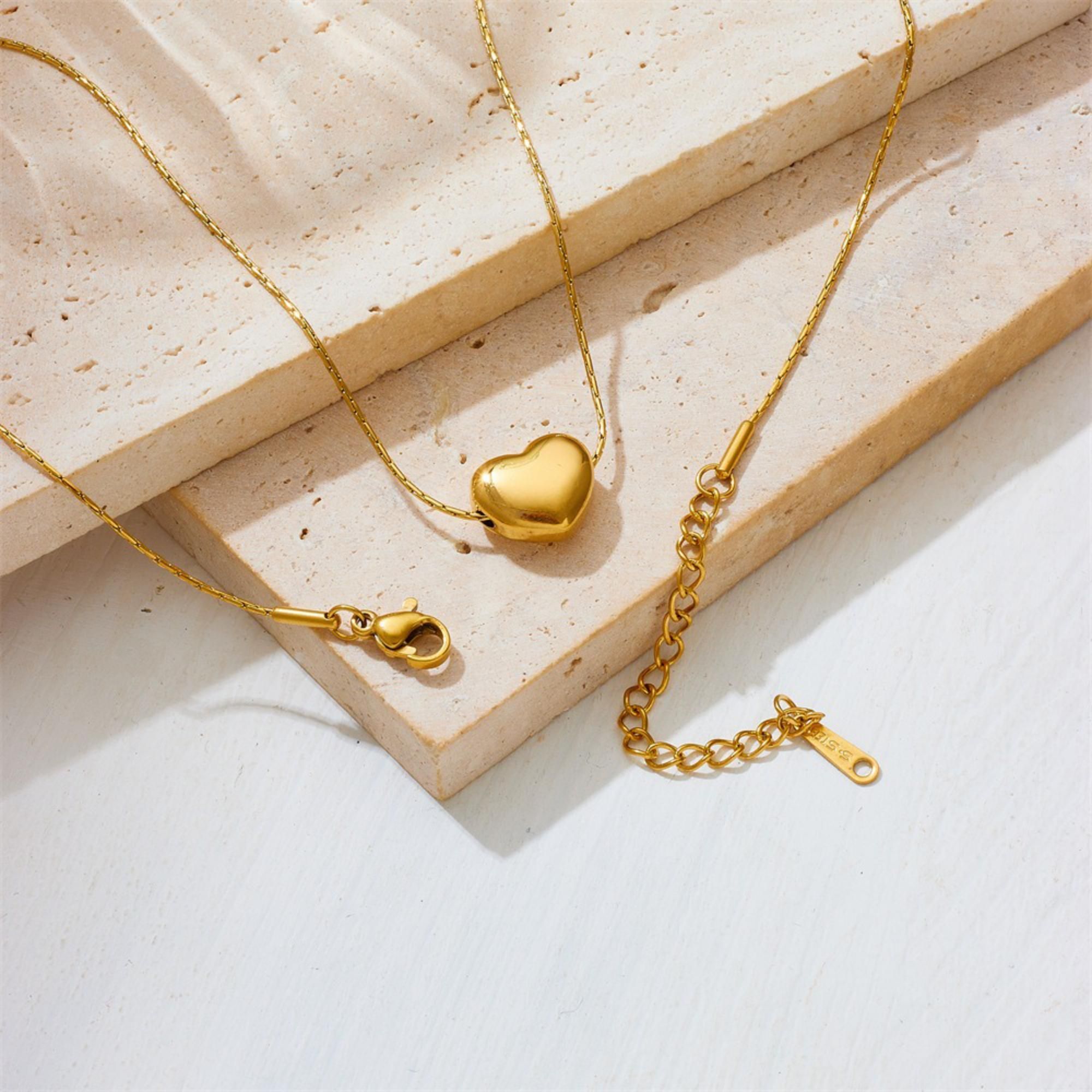 MYKI Mini Heart Pendant Necklace (MK731G-SSYI)