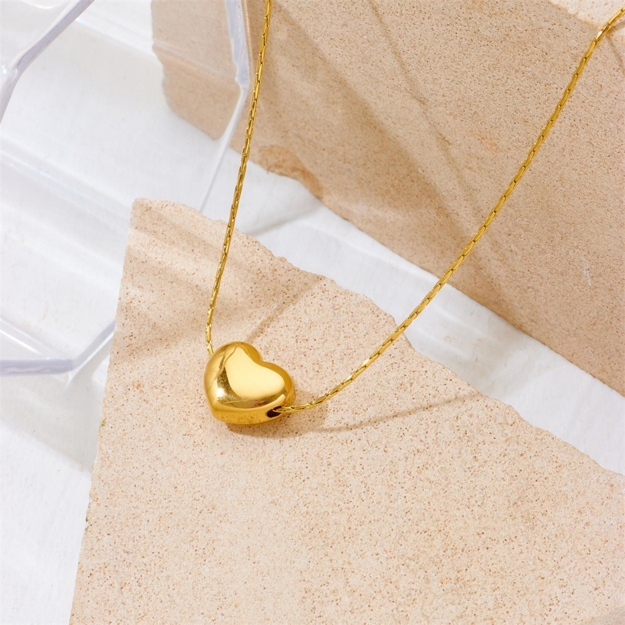 MYKI Mini Heart Pendant Necklace (MK731G-SSYI)