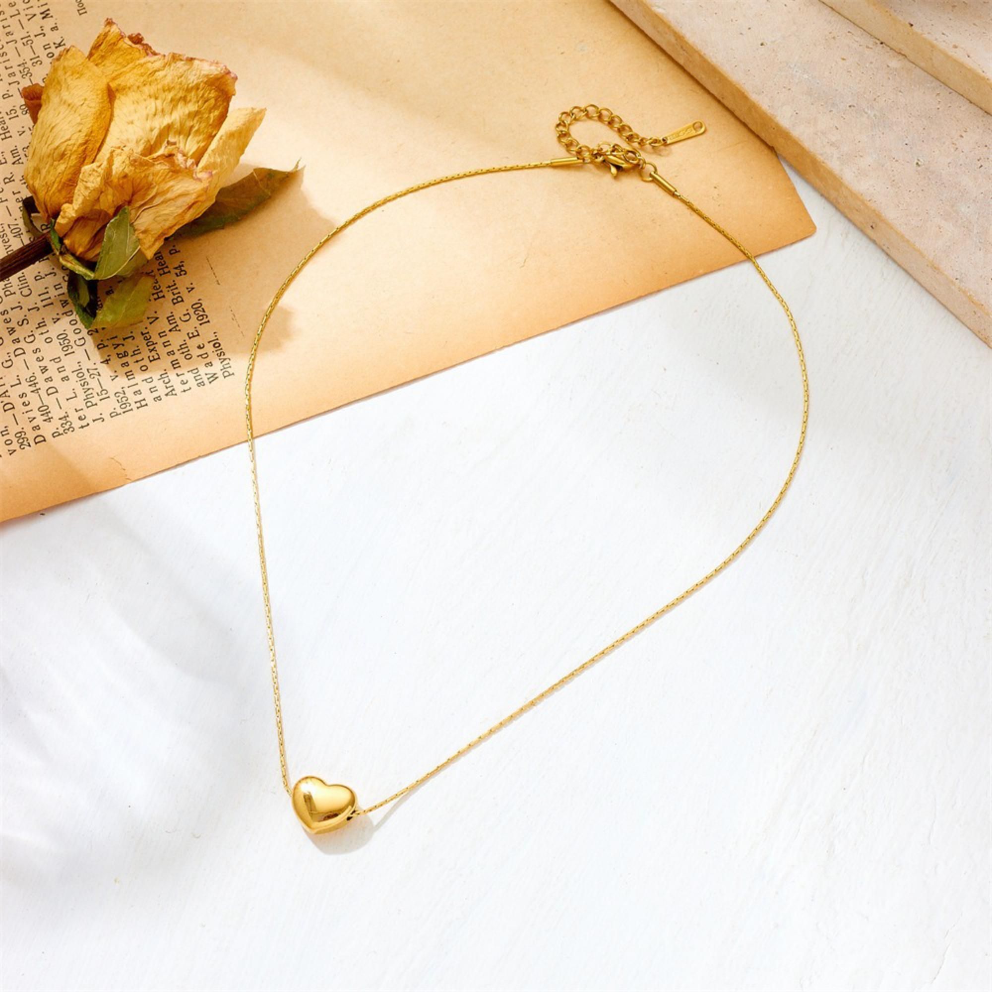 MYKI Mini Heart Pendant Necklace (MK731G-SSYI)