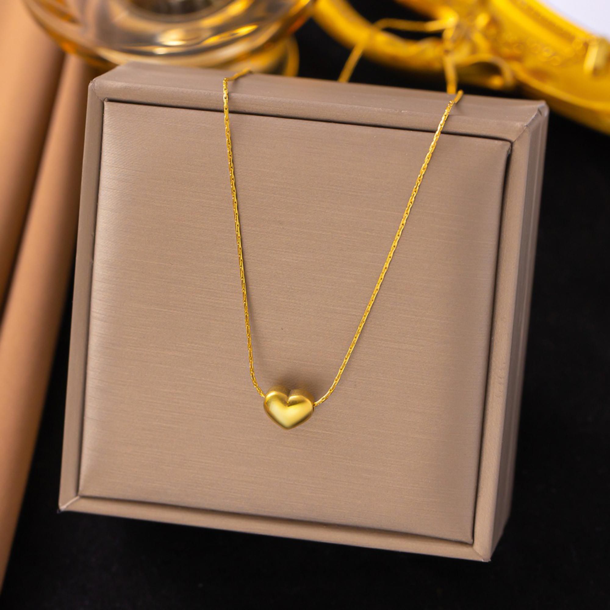 MYKI Mini Heart Pendant Necklace (MK731G-SSYI)