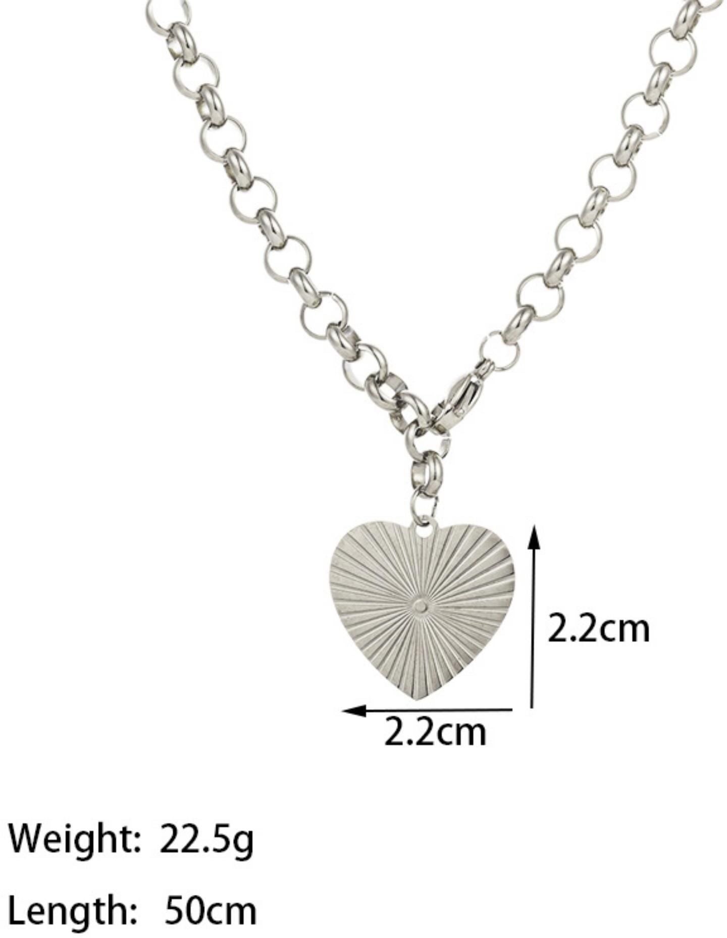 MYKI Drop-Dead Heart Pendant (MK762-SSYI)