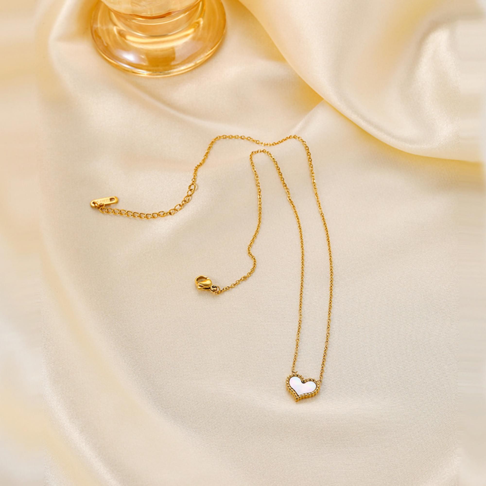 MYKI Modern Heart Stainless Steel Pendant (MK764G-SSYI)