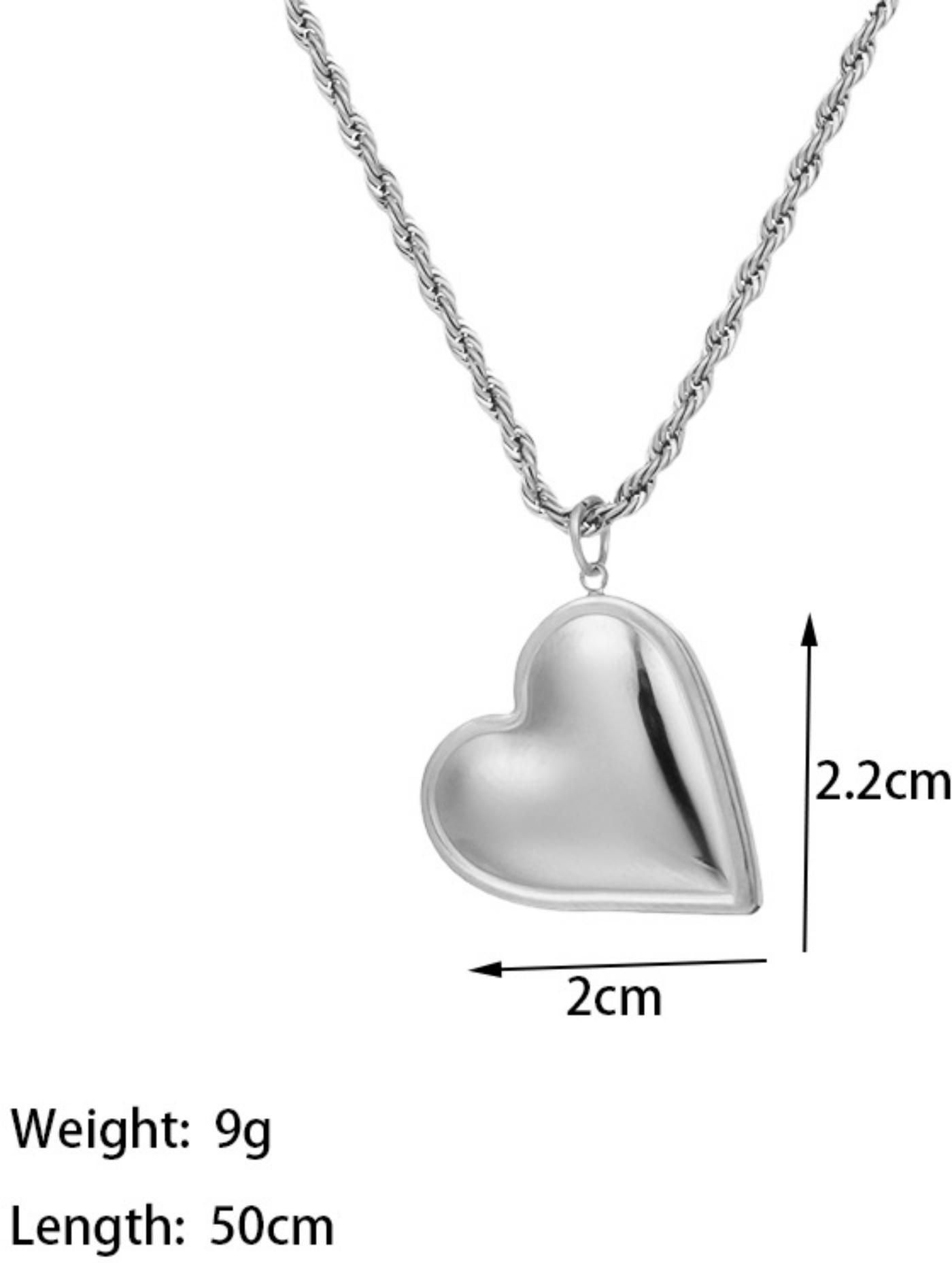 MYKI Glamorous Heart Stainless Steel Pendant (MK811-SSYI)
