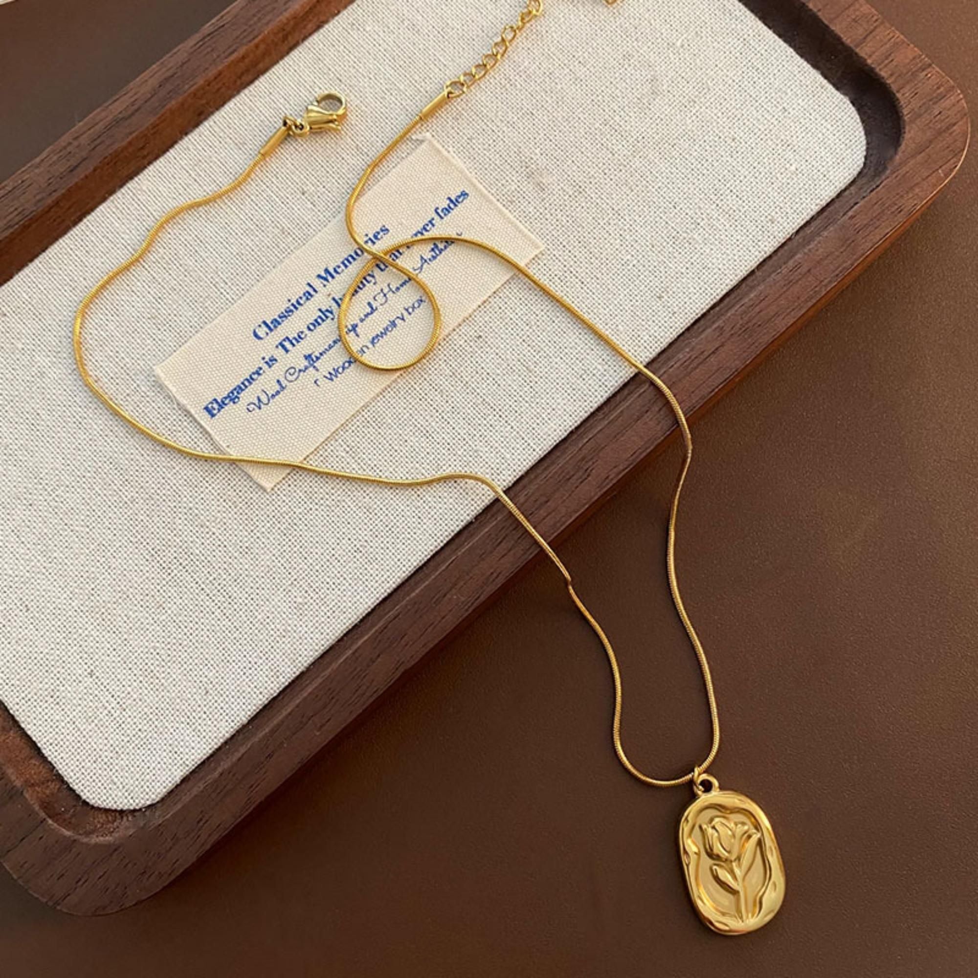 MYKI Well-Favored Stainless Steel Pendant (MK814G-SSYI)
