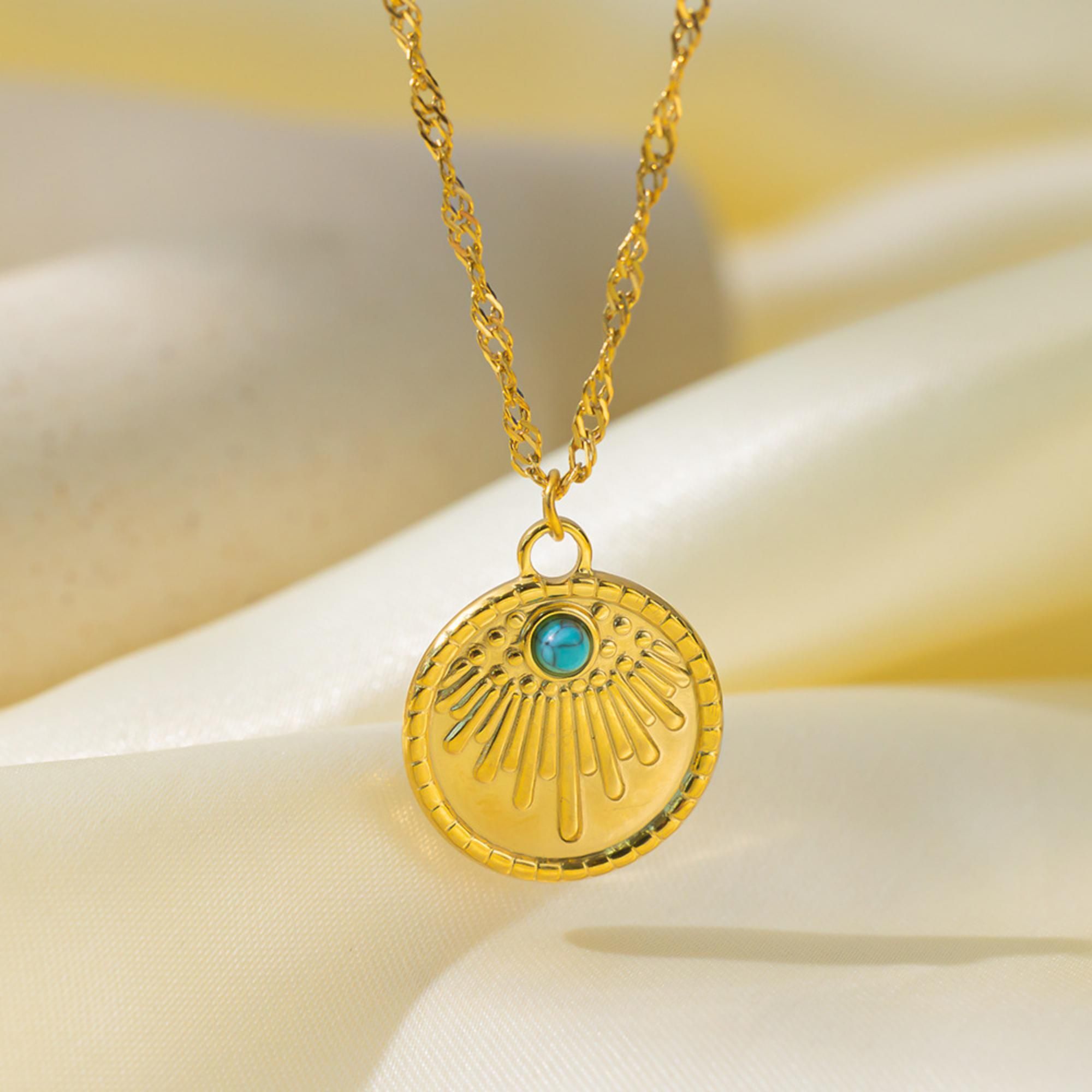 MYKI Statuesque Stainless Steel Pendant (MK833G-SSYI)