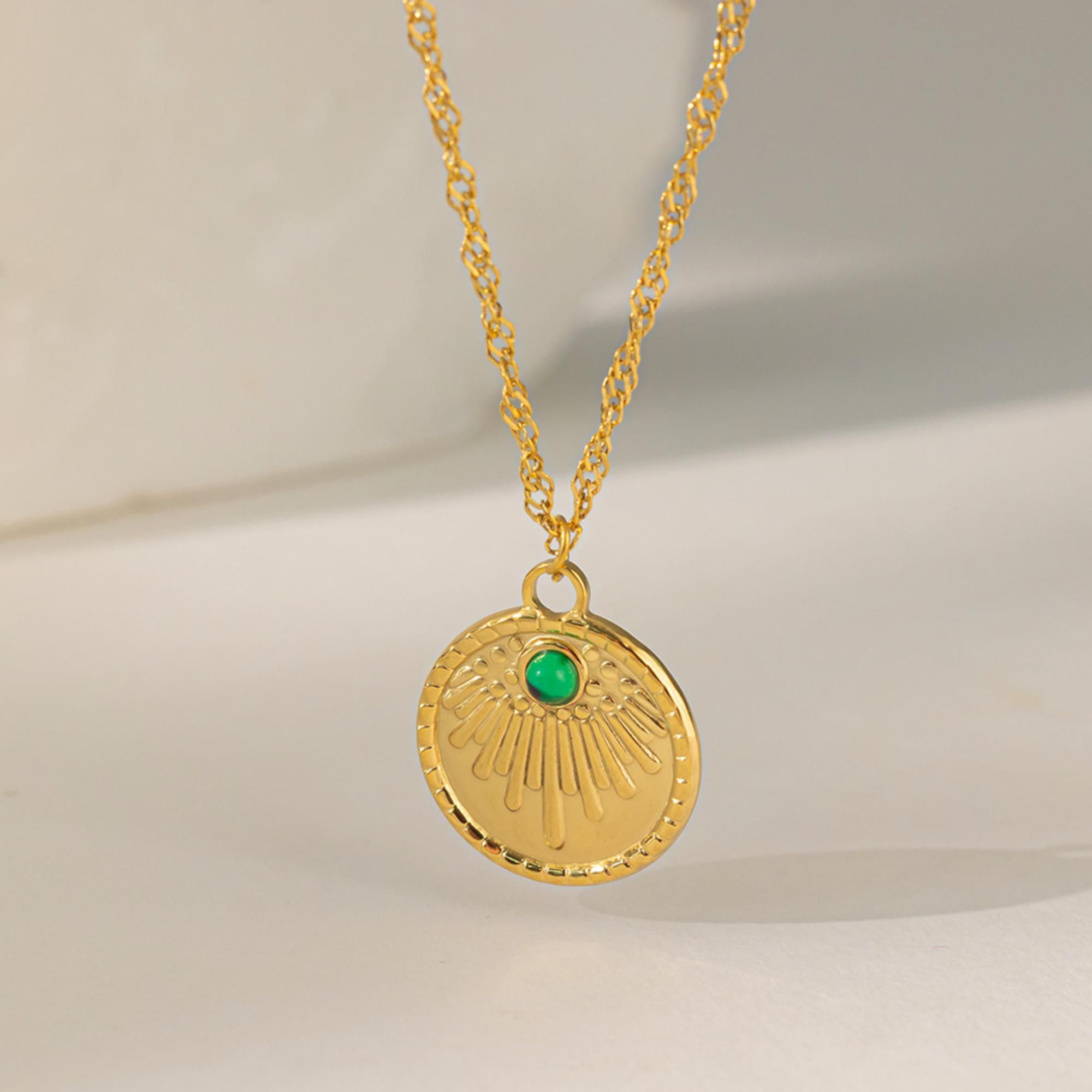 MYKI Statuesque Stainless Steel Pendant (MK833G-SSYI)