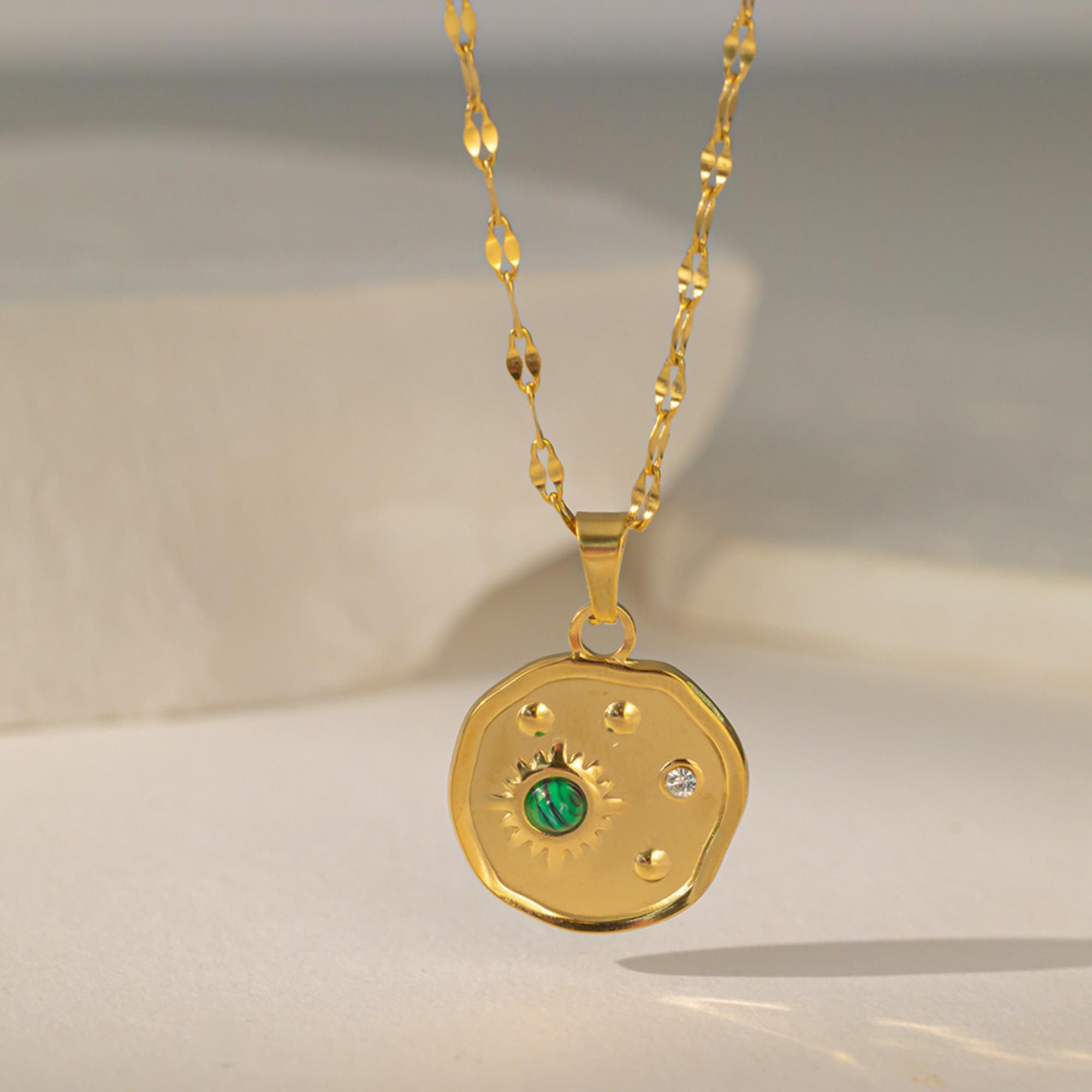 MYKI Prepossessing Stainless Steel Pendant (MK834G-SSYI)