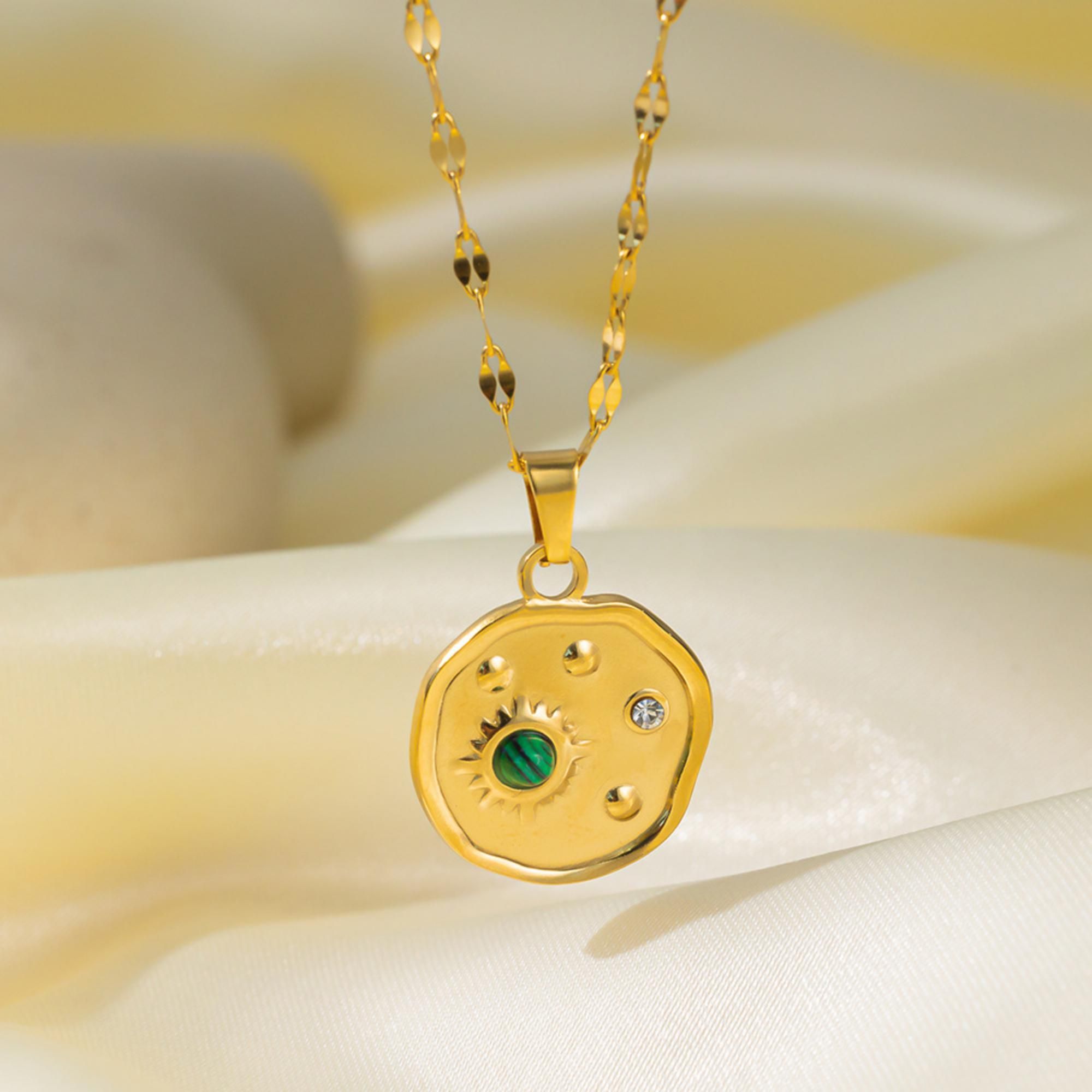 MYKI Prepossessing Stainless Steel Pendant (MK834G-SSYI)