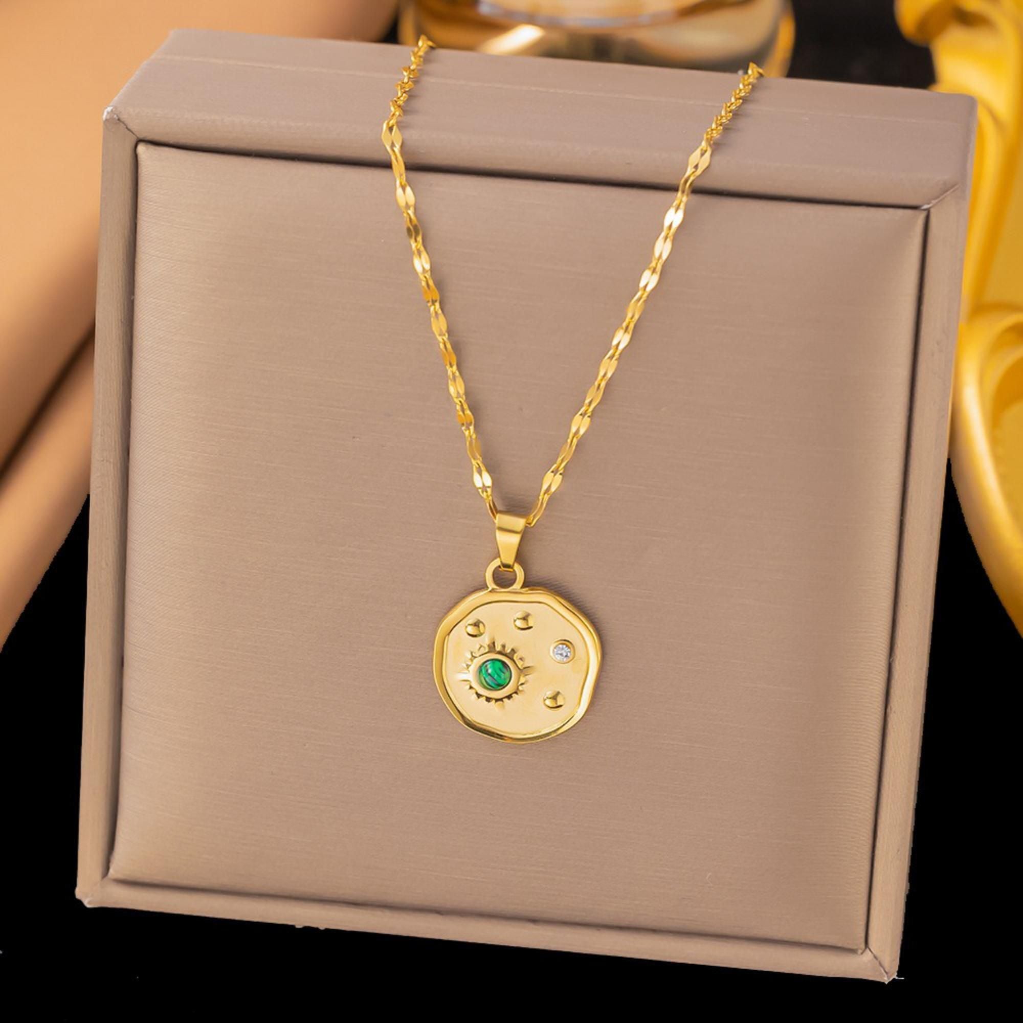 MYKI Prepossessing Stainless Steel Pendant (MK834G-SSYI)