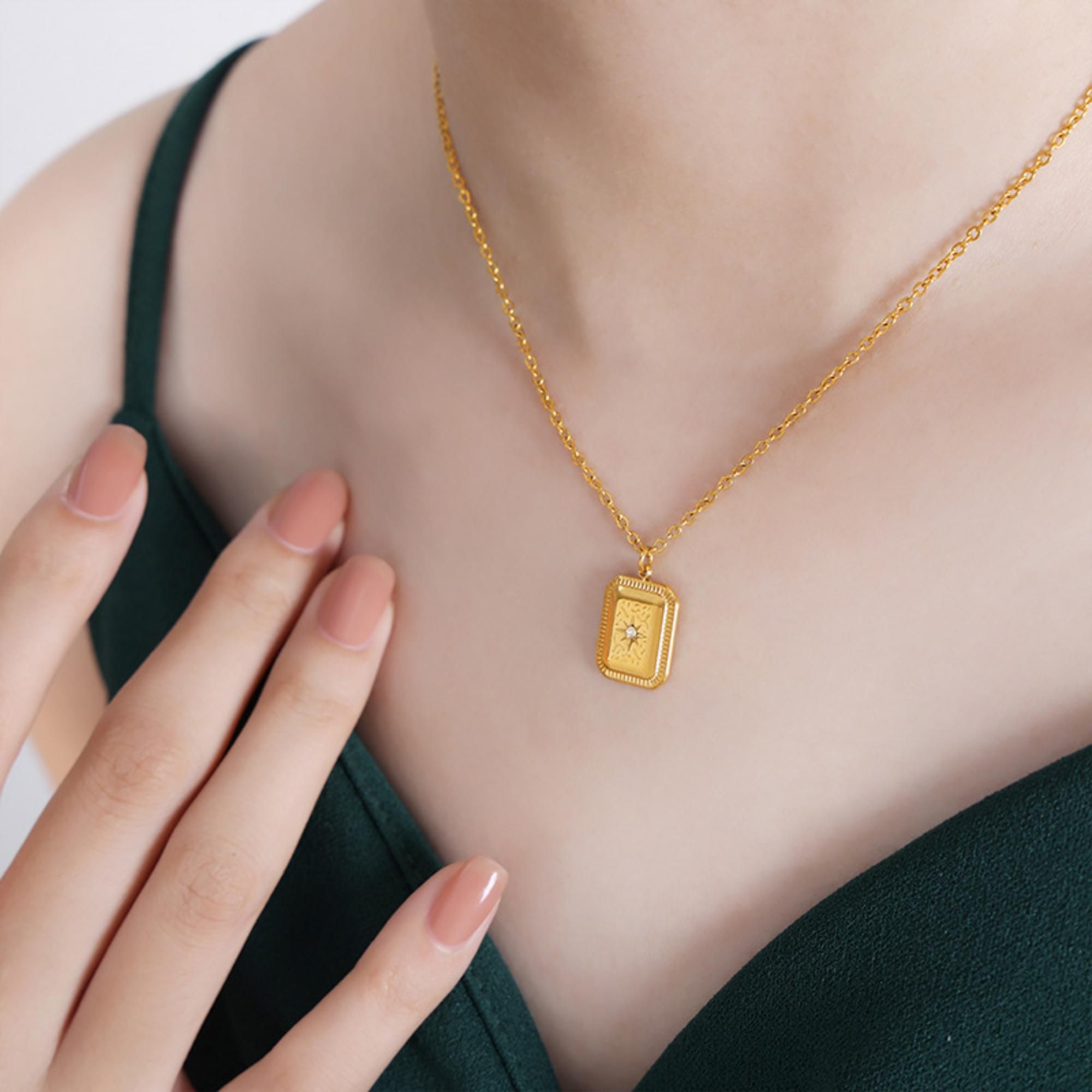 MYKI Luscious Stainless Steel Pendant (MK837G-SSYI)