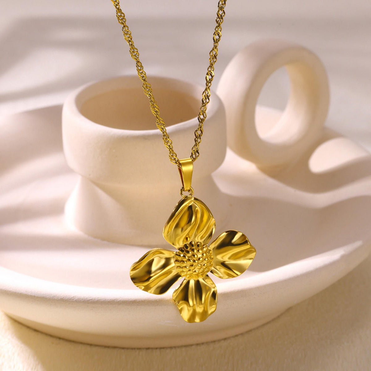 MYKI Toothsome Stainless Steel Pendant (MK849G-SSYI)