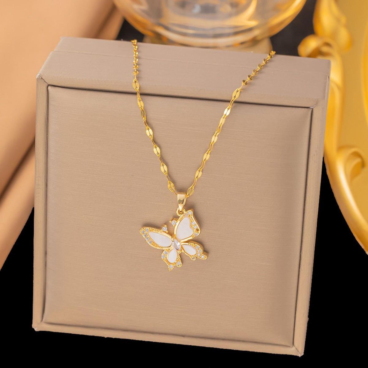 MYKI Chocolate-Box Stainless Steel Pendant (MK859G-SSYI)