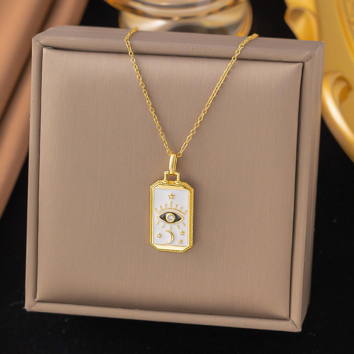 MYKI Dishy Stainless Steel Pendant (MK860G-SSYI)