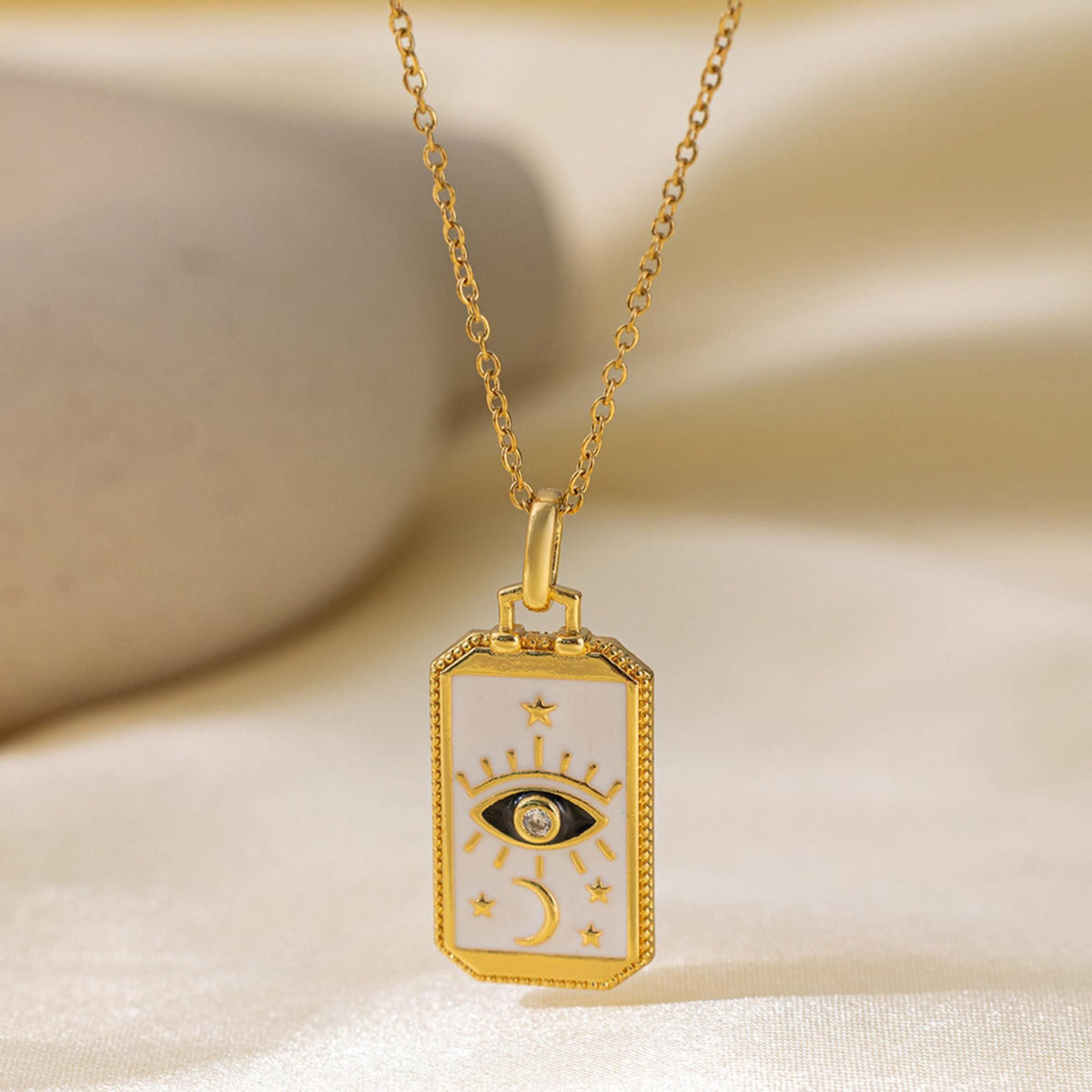 MYKI Dishy Stainless Steel Pendant (MK860G-SSYI)