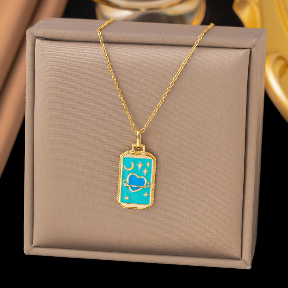 MYKI Eye-Catching Stainless Steel Pendant (MK862G-SSYI)