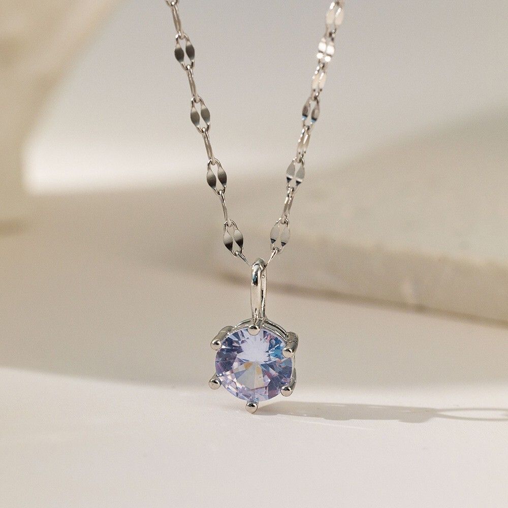 MYKI Solitaire Pendant Necklace (MK881-SSYI)