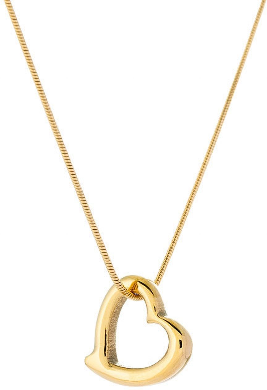 MYKI Gold-Plated Open Heart Pendant Necklace (MK905G-SSYI)
