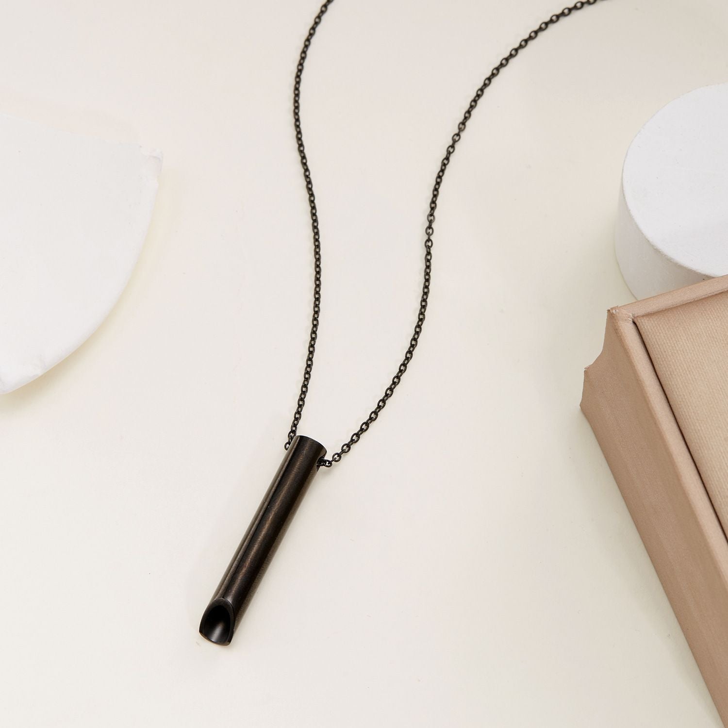 MYKI Anti-Tarnish Stainless Steel Tube Pendant Chain (MKMC112-MPC)
