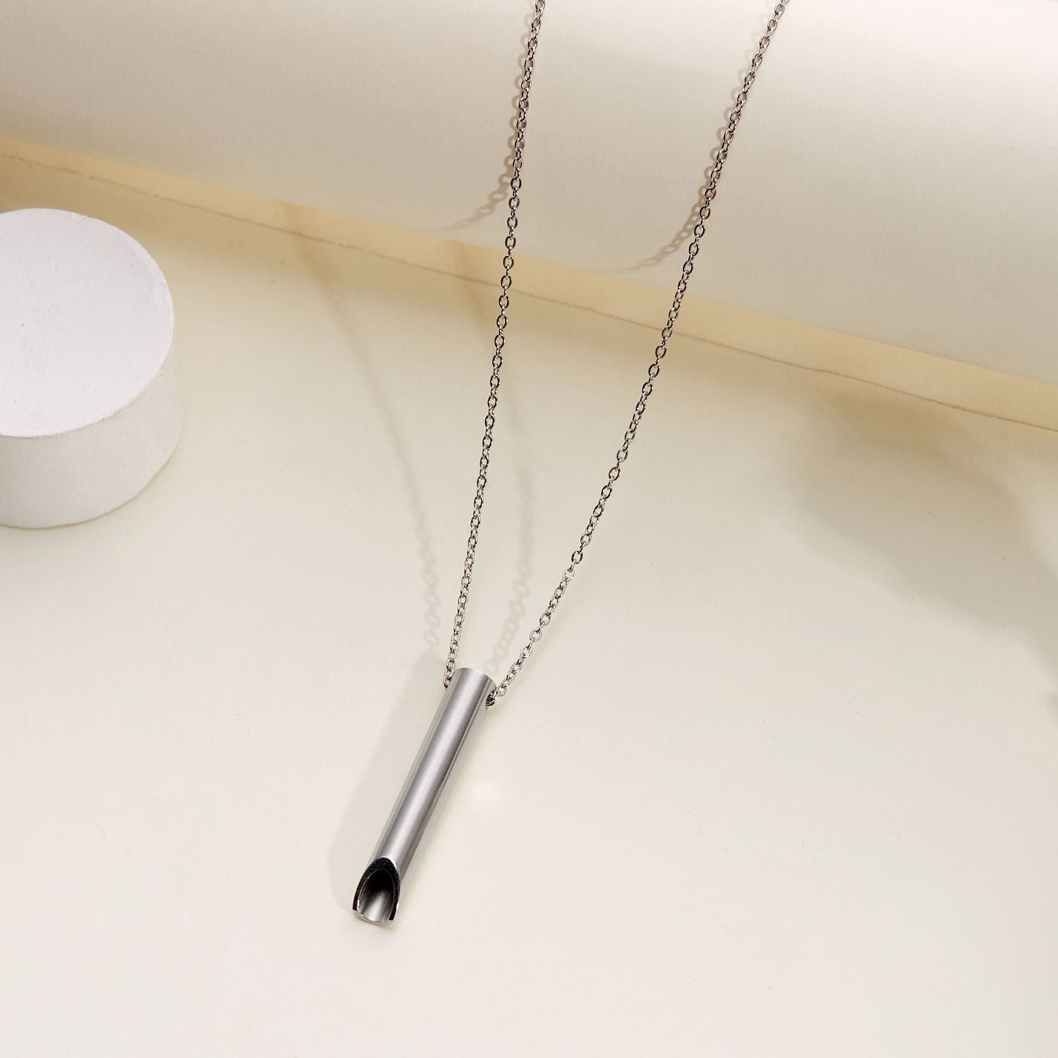 MYKI Anti-Tarnish Stainless Steel Tube Pendant Chain (MKMC112-MPC)