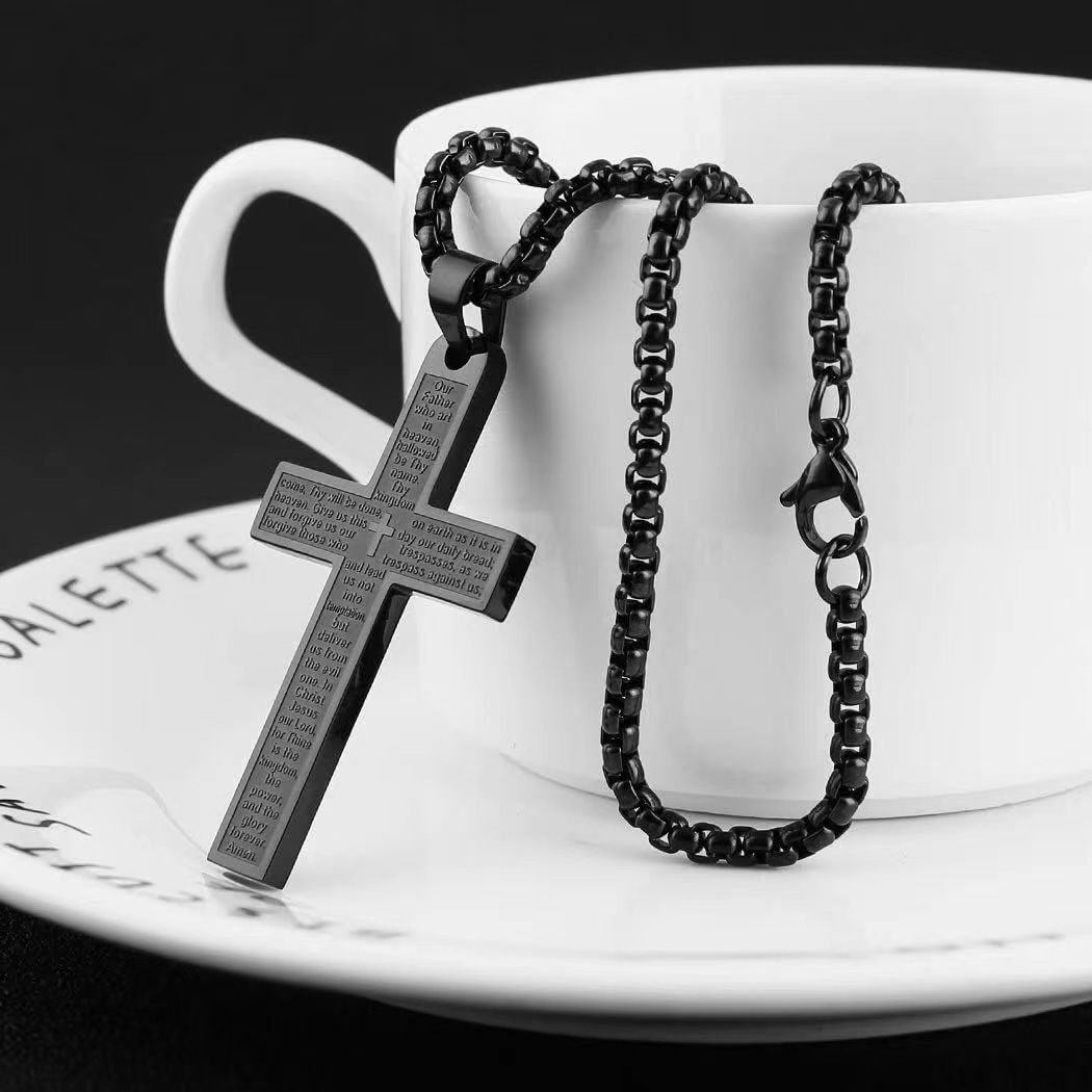 MYKI Anti-Tarnish Stainless Steel Cross Pendant Chain (MKMC113-MPC)