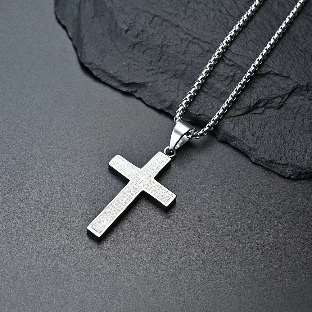 MYKI Anti-Tarnish Stainless Steel Cross Pendant Chain (MKMC113-MPC)
