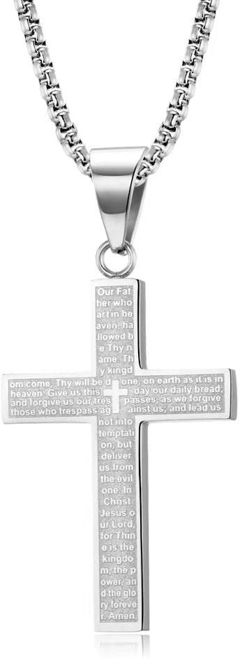 MYKI Anti-Tarnish Stainless Steel Cross Pendant Chain (MKMC113-MPC)