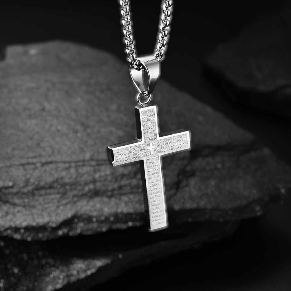 MYKI Anti-Tarnish Stainless Steel Cross Pendant Chain (MKMC113-MPC)