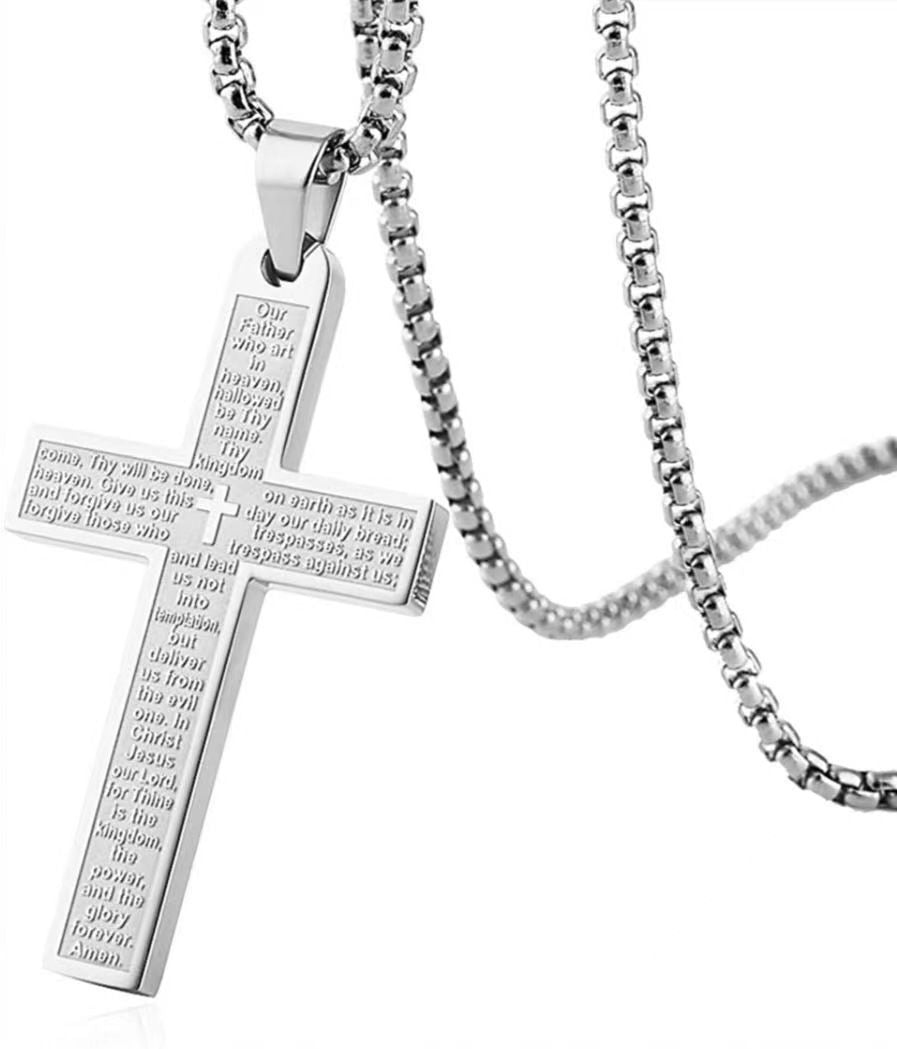MYKI Anti-Tarnish Stainless Steel Cross Pendant Chain (MKMC113-MPC)