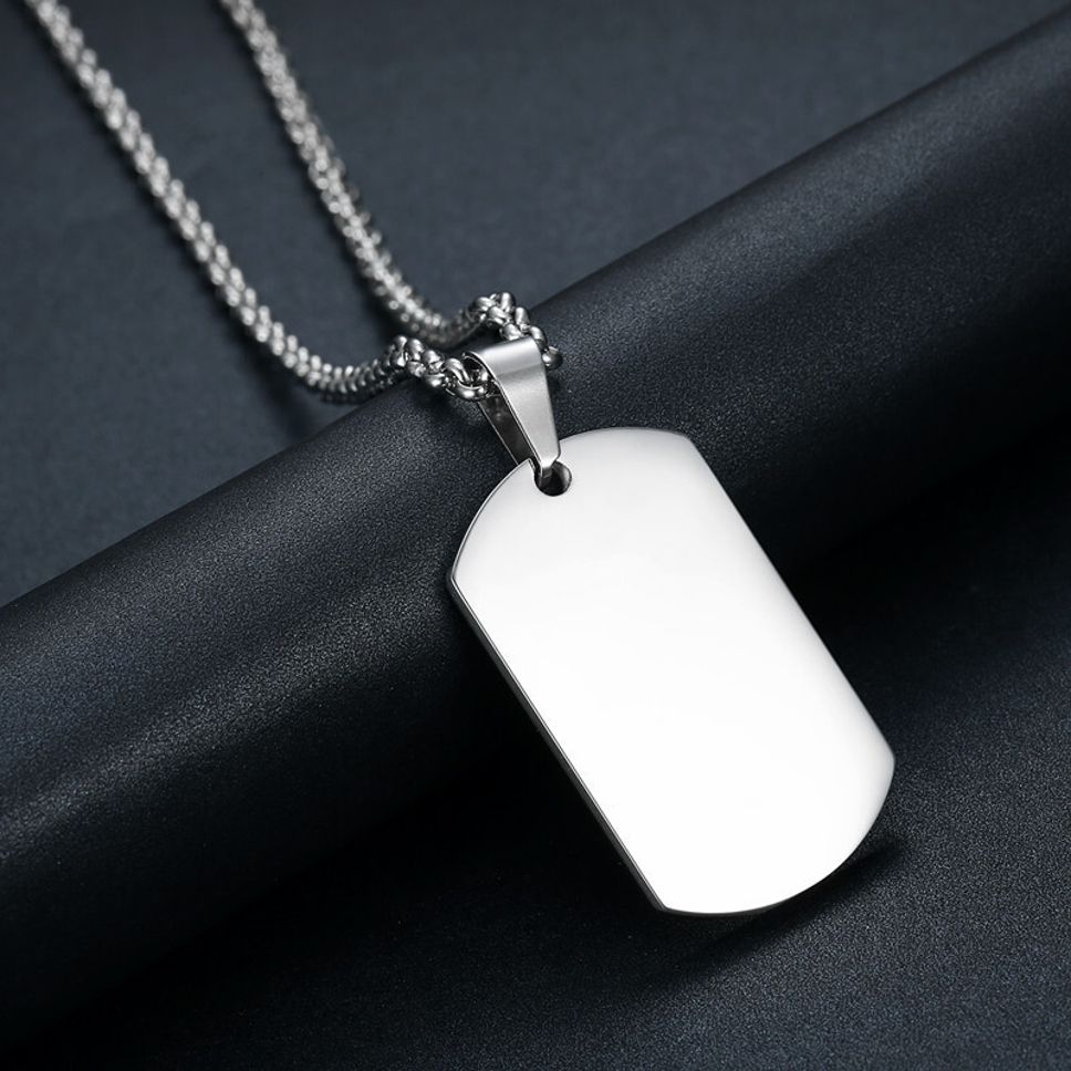 MYKI Anti-Tarnish Classic Tag Pendant (MKMC115-MPC)