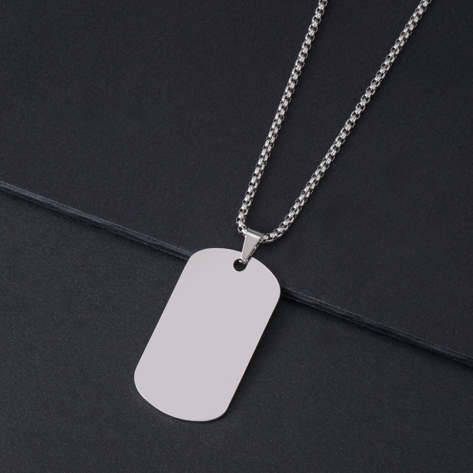 MYKI Anti-Tarnish Classic Tag Pendant (MKMC115-MPC)