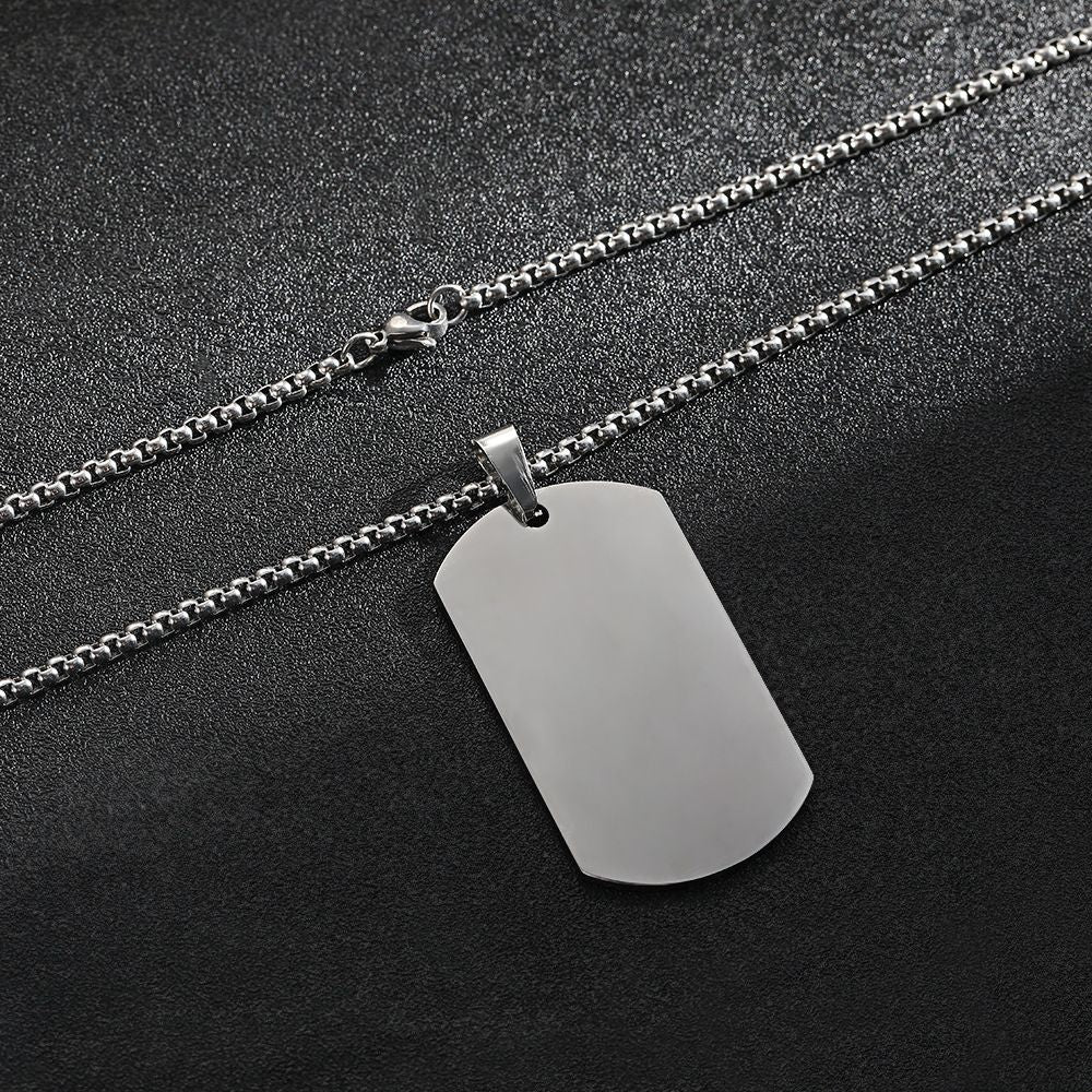 MYKI Anti-Tarnish Classic Tag Pendant (MKMC115-MPC)