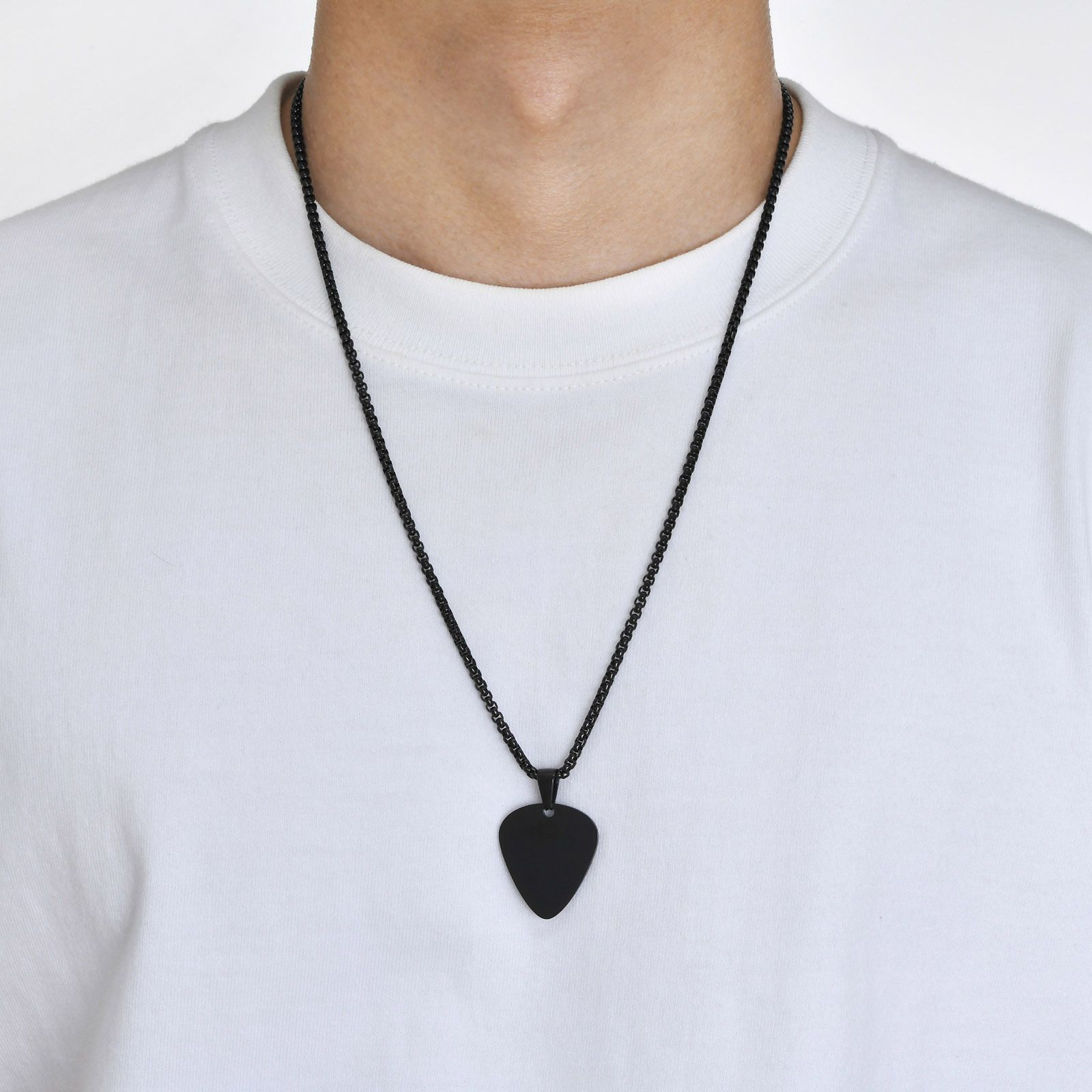 MYKI Anti-Tarnish Guitar Pick Pendant (MKMC117-MPC)