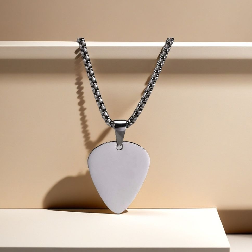 MYKI Anti-Tarnish Guitar Pick Pendant (MKMC117-MPC)