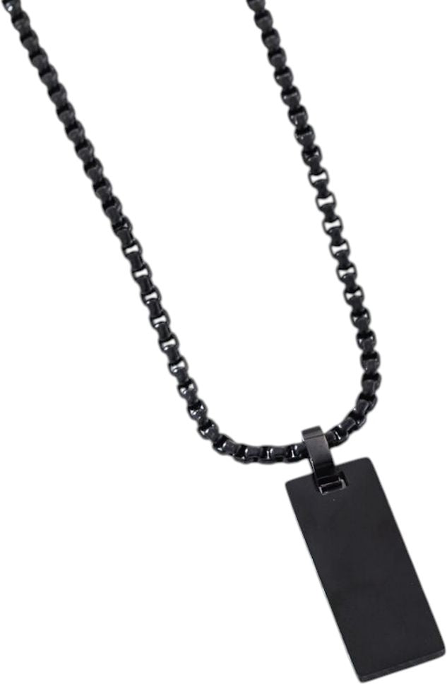 MYKI Anti-Tarnish Mini Rectangle Pendant Necklace (MKMC122-MPC)