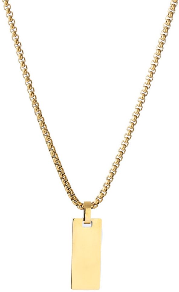 MYKI Anti-Tarnish Mini Rectangle Pendant Necklace (MKMC122-MPC)
