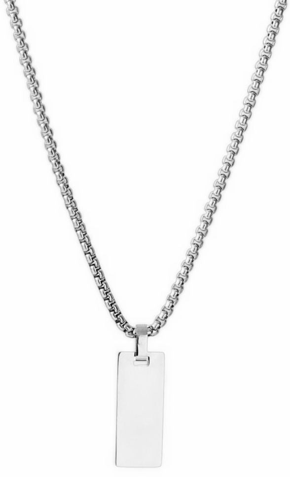 MYKI Anti-Tarnish Mini Rectangle Pendant Necklace (MKMC122-MPC)