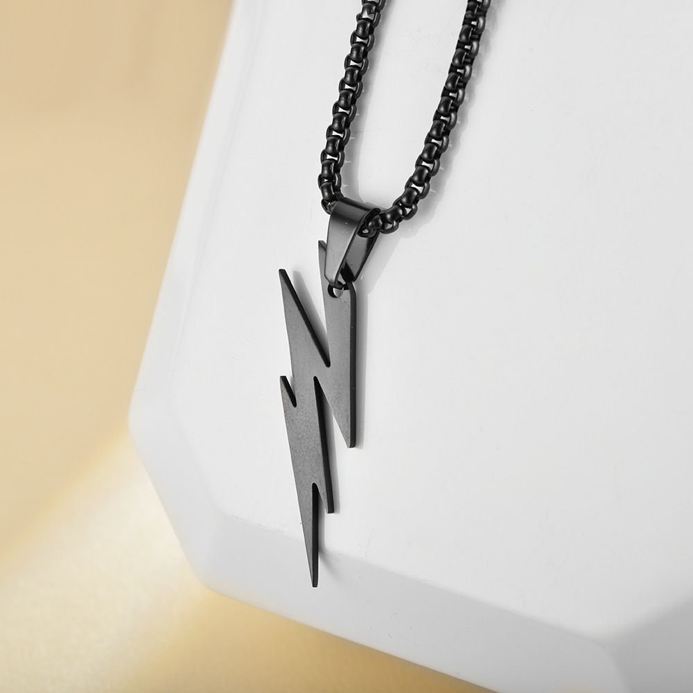 MYKI Anti-Tarnish Lightning Bolt Pendant Necklace (MKMC123-MPC)