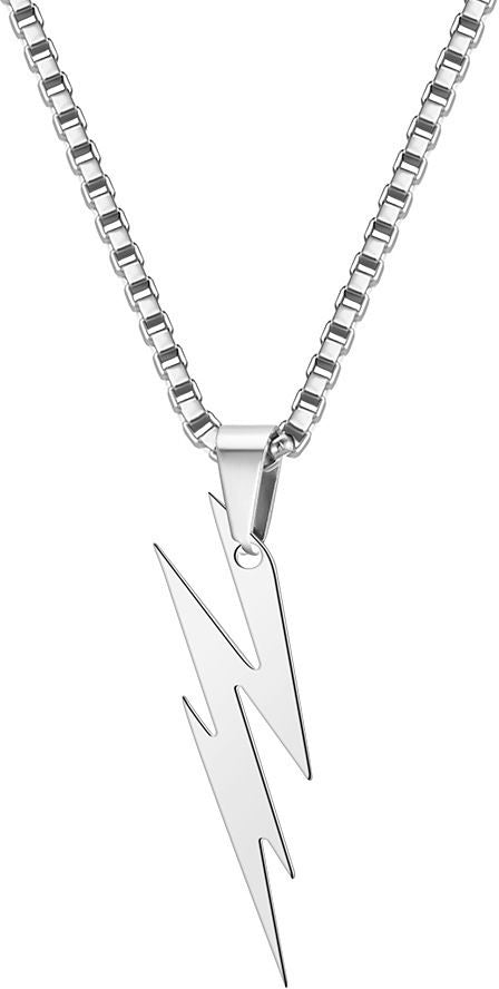 MYKI Anti-Tarnish Lightning Bolt Pendant Necklace (MKMC123-MPC)