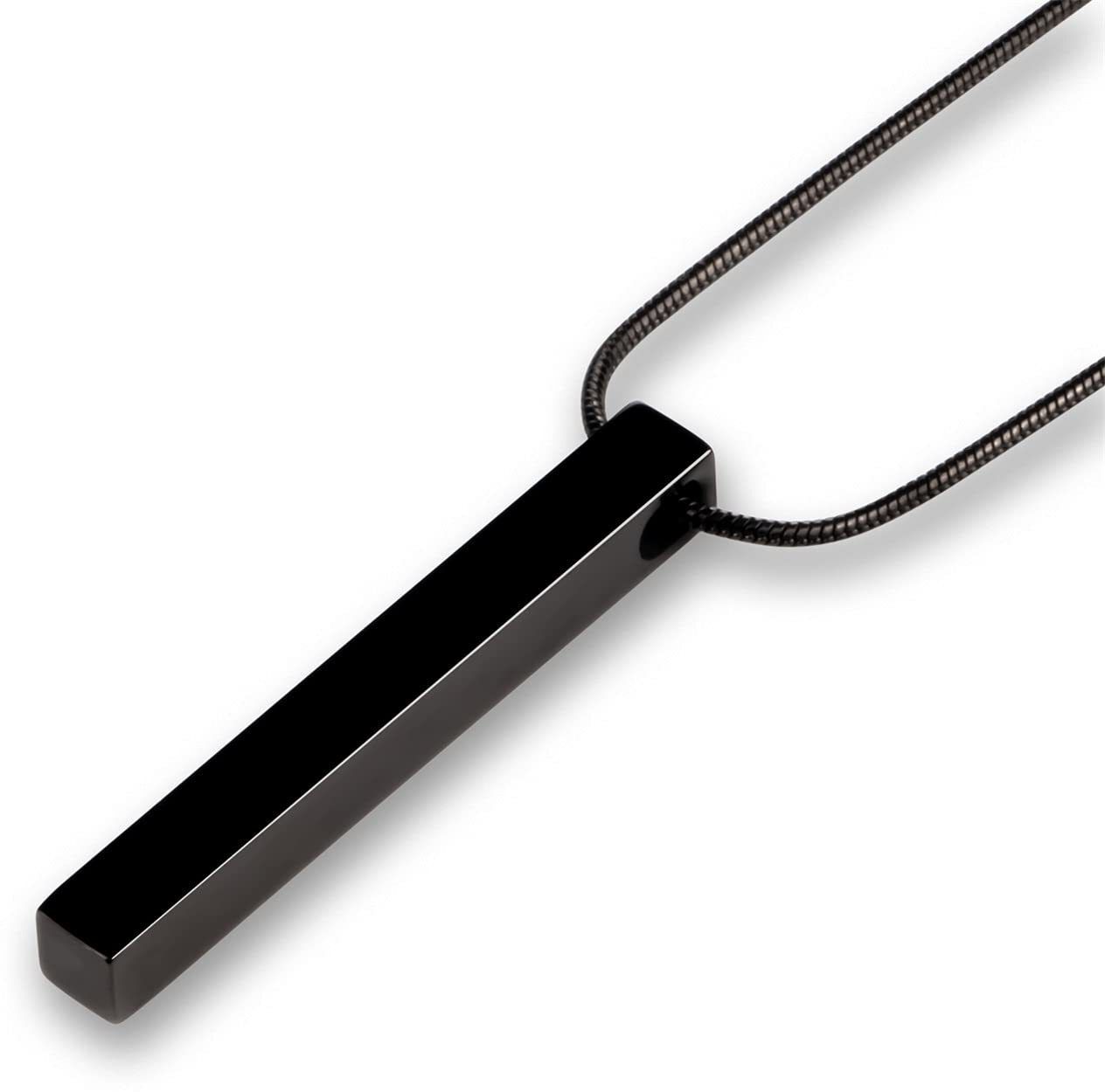 MYKI Anti-Tarnish Bar Stick Pendant Necklace (MKMC124-MPC)