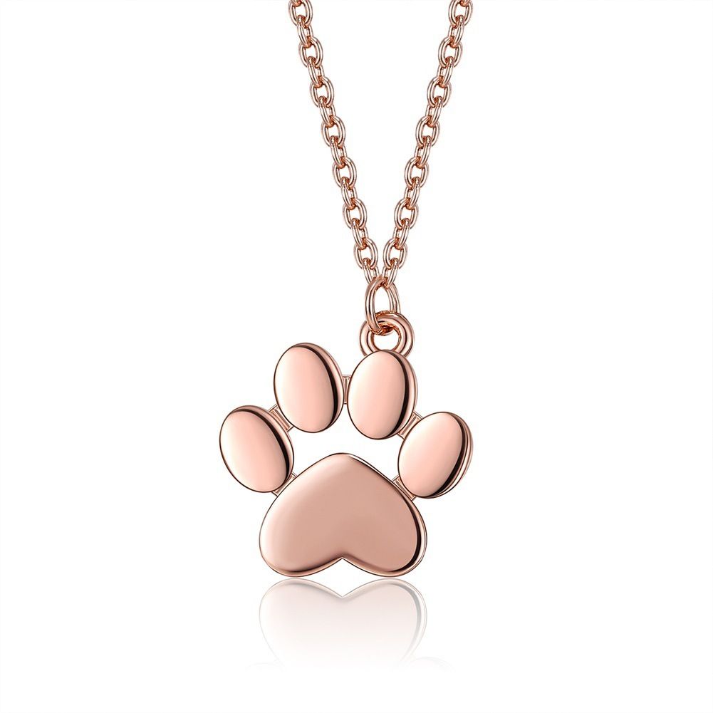 MYKI Anti-Tarnish Dog Pet Clover Pendant Necklace (MKMC125-MPC)
