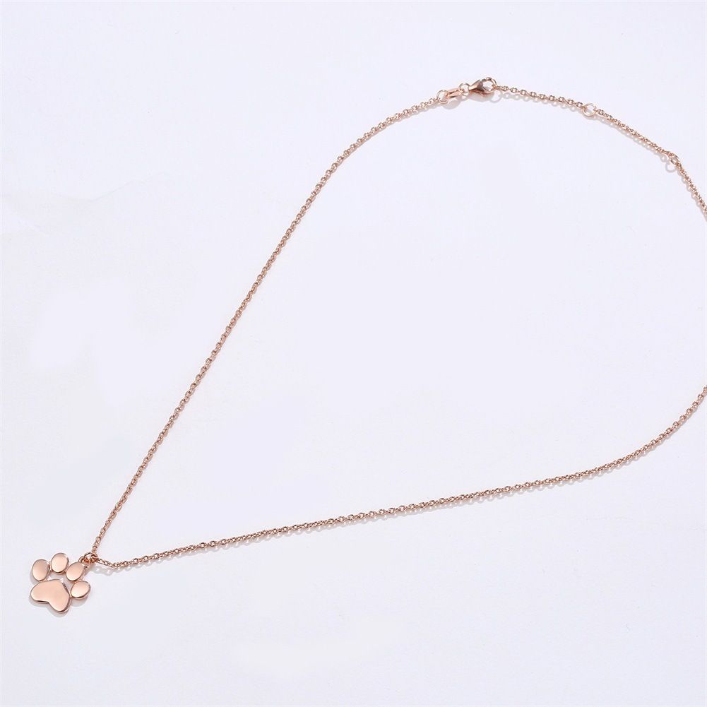 MYKI Anti-Tarnish Dog Pet Clover Pendant Necklace (MKMC125-MPC)