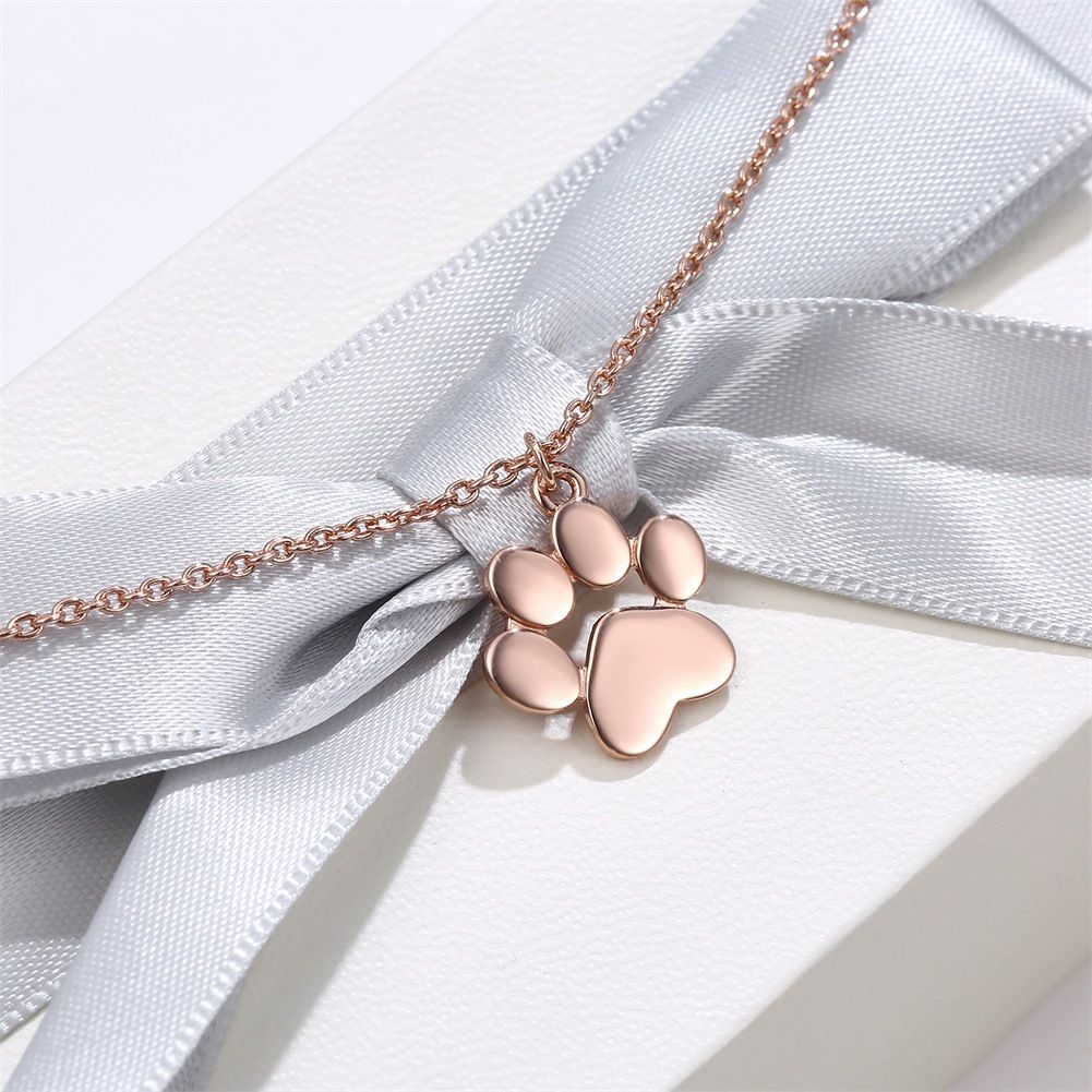 MYKI Anti-Tarnish Dog Pet Clover Pendant Necklace (MKMC125-MPC)