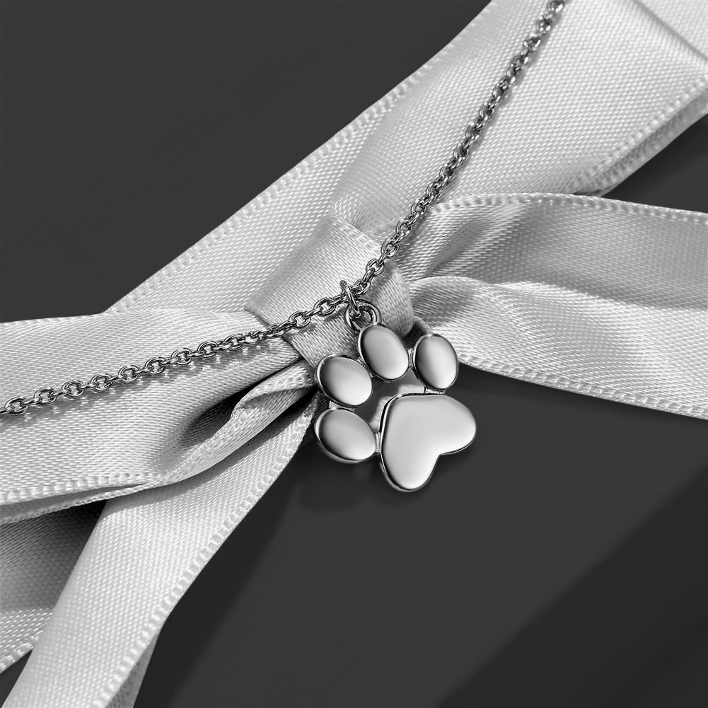 MYKI Anti-Tarnish Dog Pet Clover Pendant Necklace (MKMC125-MPC)