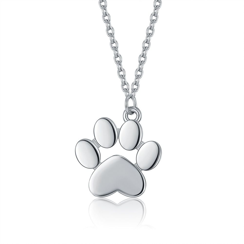 MYKI Anti-Tarnish Dog Pet Clover Pendant Necklace (MKMC125-MPC)