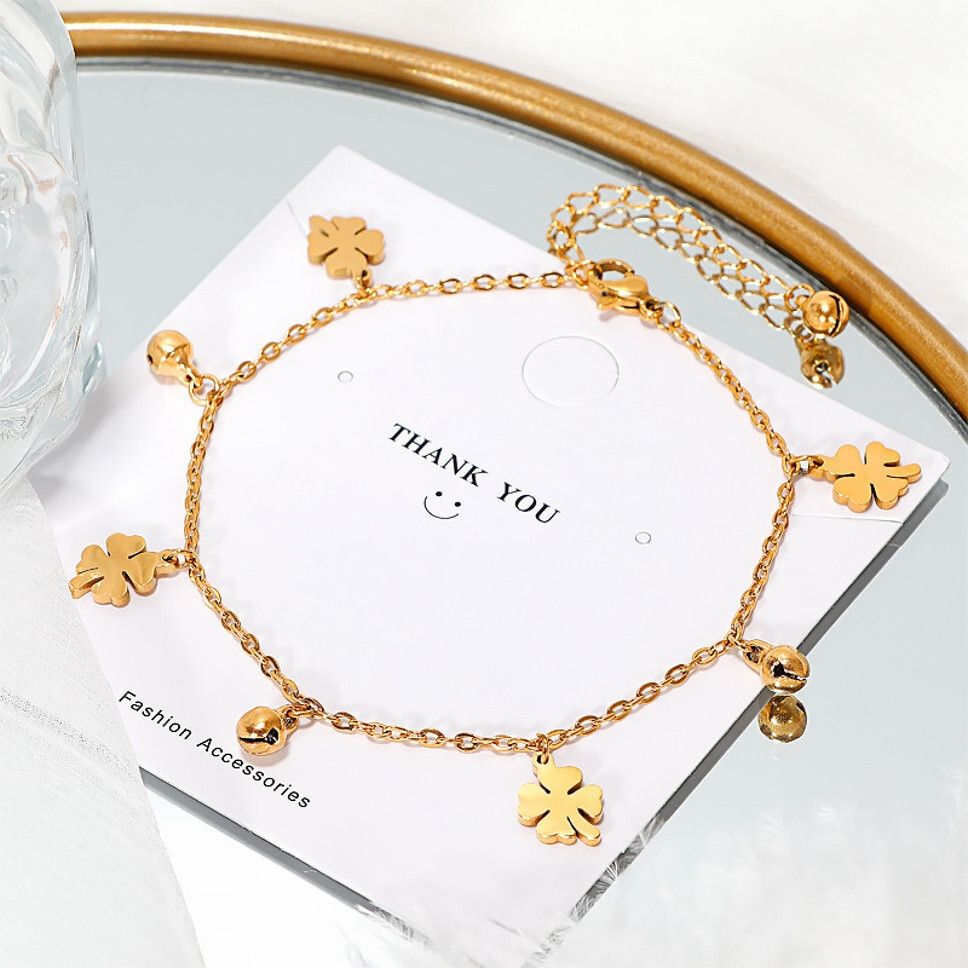 MYKI Pretty Floral Charm Bracelet (MKBRAD479G)