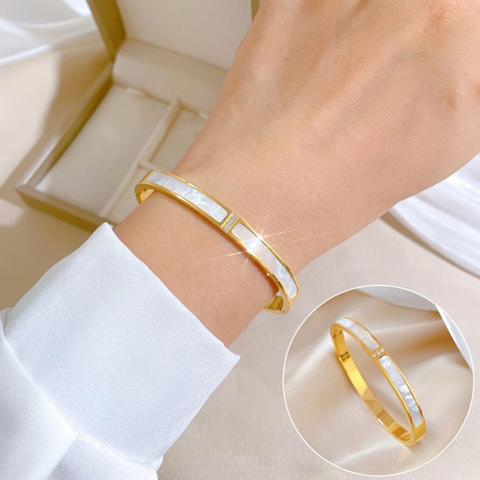 MYKI Glamorous Gold plated Bracelet Kada (MKBRAD448G)