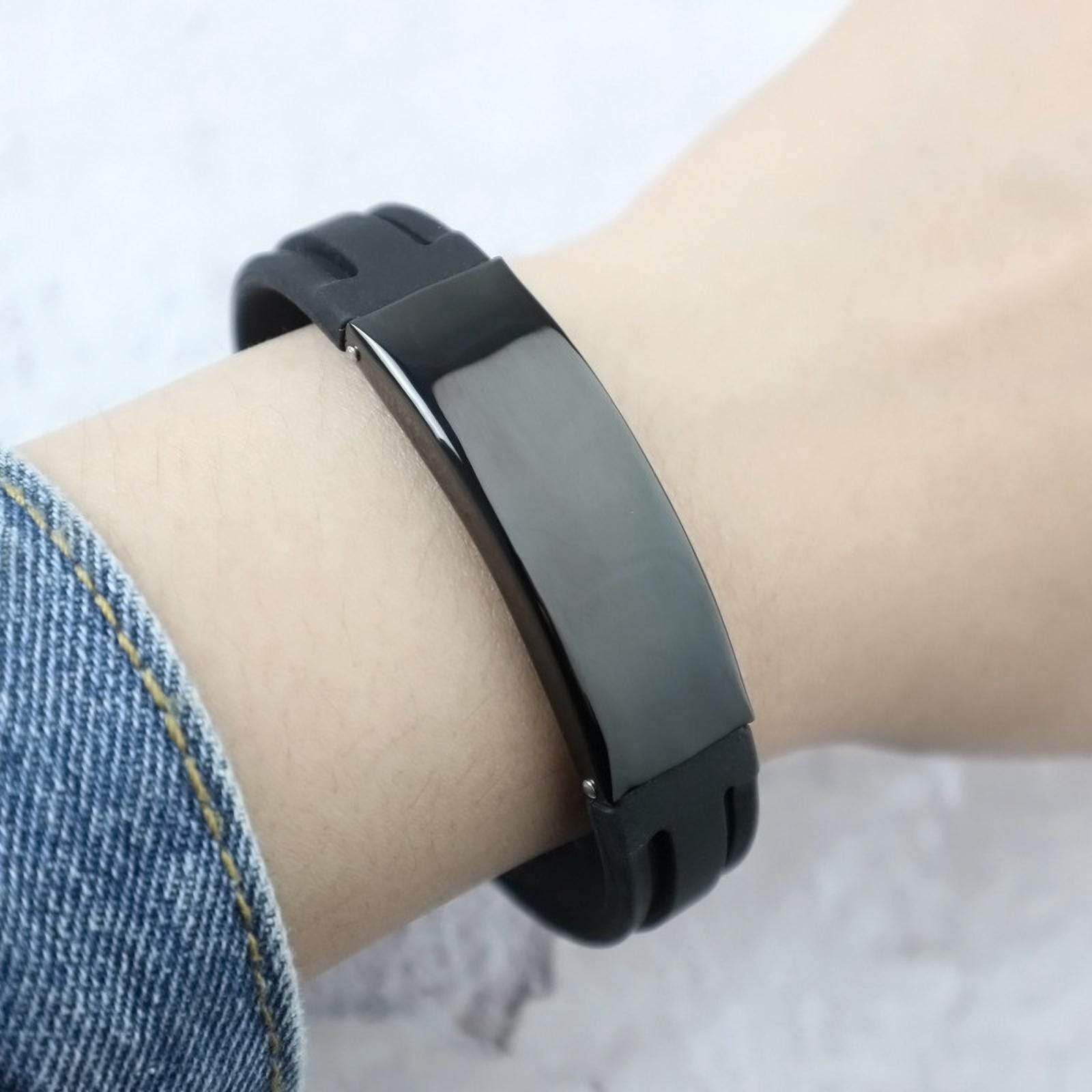 MYKI Super Silicone Watch Like Bracelet For Mens & Boys (MKMBR131)
