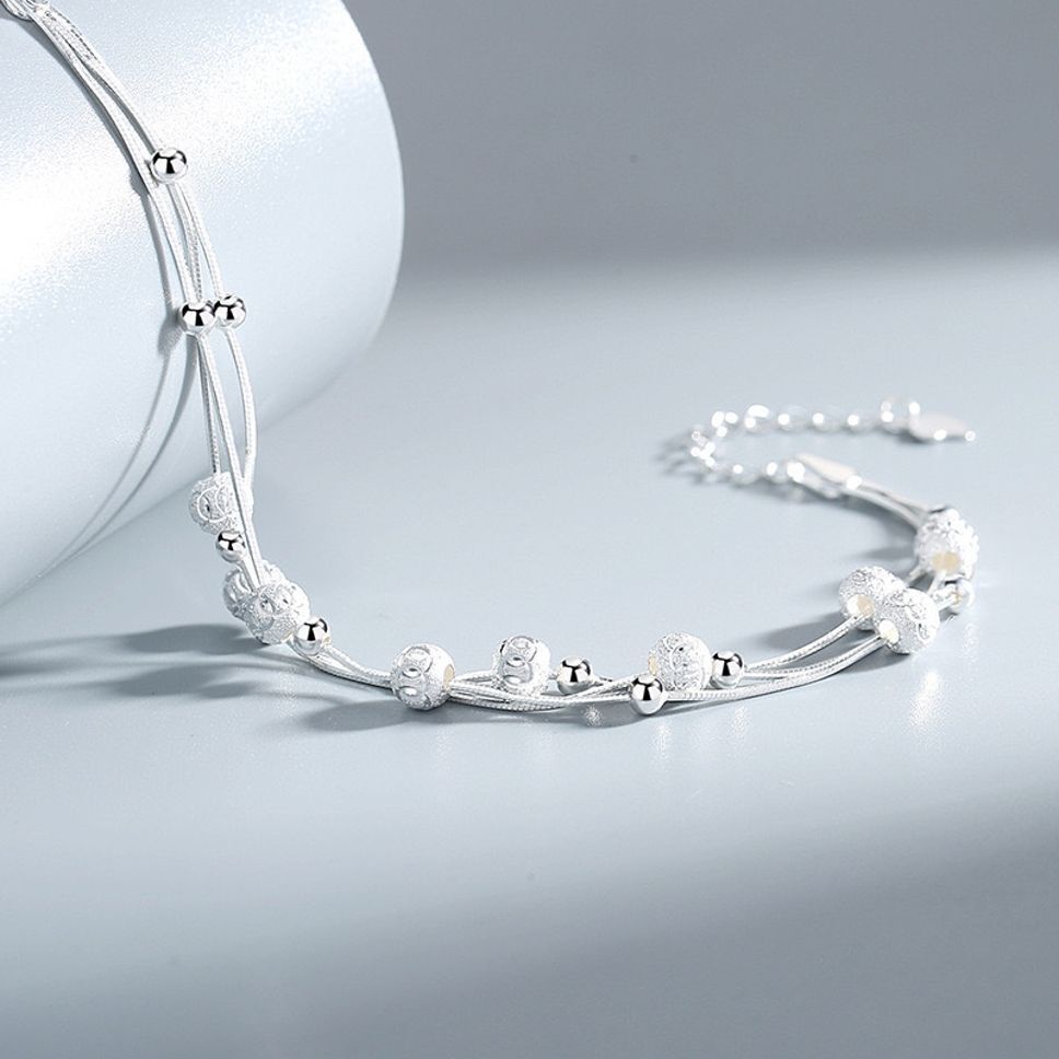 MYKI Sweet Ball Multi Layer Loose Bracelet  (MKBRAD518S)